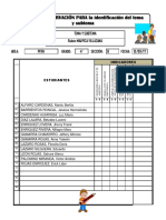 FICHA de OBSERVACIÓN PARA La Identificación Del Tema