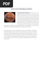 Guia de Uso de Telescopios Astronomia de Campo PDF