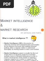 Market Research & Intelligence