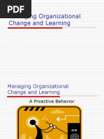 Managing Organizational Change and Learning