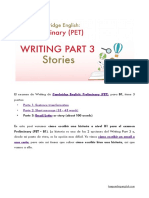 PET Writing Part 3 Story