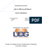 A Guide To Microsoft Excel: Group Members