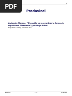 Alejandro Moreno El Pueblo Va A Encontrar La Forma de Organizarse Libremente Por Hugo Prieto