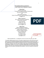 Reconsidering Baron and Kenny - Myths and Thrust About Mediation Analysis PDF