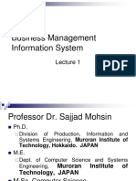 Business Management Information System