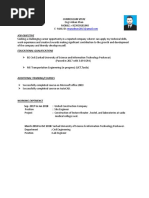 Civil Engineer CV Format