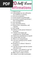 Positive Affirmations Self Love PDF