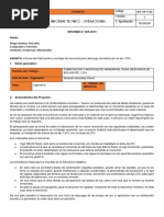 Informe Fabricacion y Monatje de Monorriel Mas Puente Grua