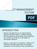 On Product Management System