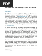 Mcnemar'S Test Using Spss Statistics: Paired-Samples T-Test