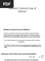 Lesson Week 9.3 Newton's Second Law