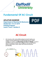 Fundamental of AC Circuit