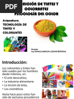 Clase1-DEFINICIÓN DE TINTES Y COLORANTES