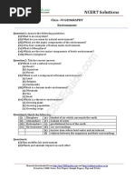 Class - Vi Geography Environment: (I) (Ii) (Iii) (Iv) (V) (Vi) (Vii) (I)