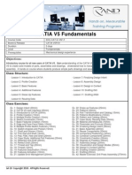 CATIA V5 Fundamentals - Course Outline