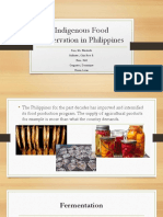 Indigenous Food Preservation in Philippines