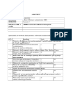 Drive Program Semester Subject Code & Name MB0053 - International Business Management