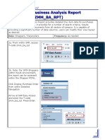 How To Use Business Analysis Report (SAP T-Code ZMM - BA - RPT) : Quick Reference Card