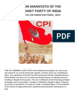 Election Manifesto of The Cpi