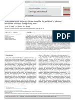 Development of An Interactive Friction Model For The Prediction of Lubricant Breakdown Behaviour During Sliding Wear PDF