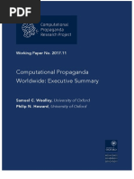 Computational Propaganda Worldwide: Executive Summary: Working Paper No. 2017.11