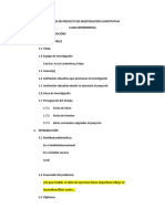 Esquema de Proyecto de Investigación Cuantitativa