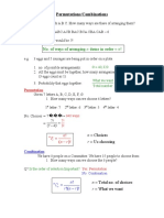 Permutations and Combination