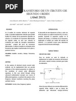 Analisis Transitorio de Un Circuito de Segundo Orden