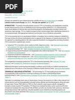 Acquired TTP - Clinical Manifestations and Diagnosis - UpToDate