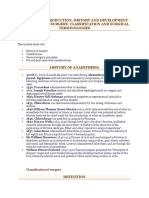 MODULE-1:: Introduction, History and Development of Veterinary Surgery, Classification and Surgical Terminologies