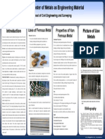 Properties of Non Ferrous Metal Uses of Ferrous Metal: School of Civil Engineering and Surveying