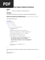 Packet Capture (Network Interface) : Lab 1 A