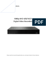 1080p AHD 4/8/16CH Digital Video Recorders: Instruction Manual