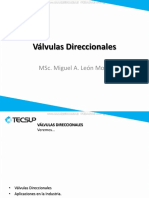 Curso Valvulas Direccionales Presion Tipos Circuitos Aplicaciones Corredera Normalmente Abierta Posicion Central Bloqueada PDF