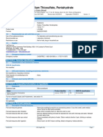 Msds Na2S2O3.5H2O