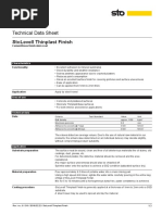 Technical Data Sheet: Stolevell Thinplast Finish