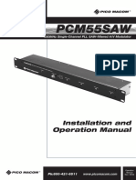 Pcm55Saw: Installation and Operation Manual