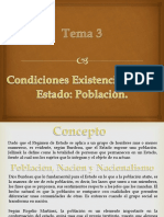 Tema 3 Condiciones Existenciales Del Estado Poblacion