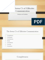 The Seven C's of Effective Communication