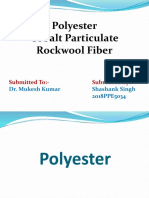 Polyester, Cobalt Particulate and Rockwool Fiber