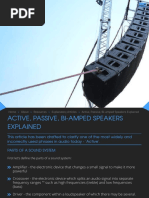 Active, Passive, Bi-Amped Speakers Explained, SXS Events