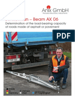 Benkelman - Beam AX 06: Determination of The Load-Bearing Capacity of Roads Made of Asphalt or Pavement