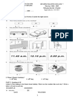 Đề Khảo Sát Tháng 11