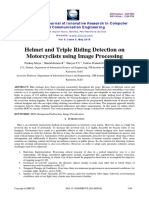 Helmet and Triple Riding Detection On Motorcyclists Using Image Processing