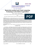 Regression Method and Cloud Computing Technology in The Field of Agriculture