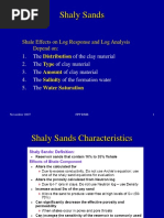 Shaly Sands: Shale Effects On Log Response and Log Analysis Depend On