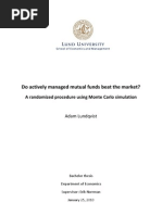 Do Actively Managed Mutual Funds Beat The Market?: A Randomized Procedure Using Monte Carlo Simulation