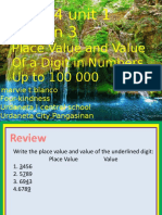 MATH Q1 Lesson 3 Place Value and Value of A Digit in Numbers Up To 100 000 Marvietblanco