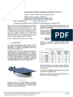 Coefficient Estimation in The Dynamic Equations of Motion of An AUV