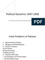 Political Dynamics 1947-1958: Constitutional Development 1956